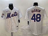Men's New York Mets #48 Jacob DeGrom White 2025 Spring Training Cool Base Stitched Jersey,baseball caps,new era cap wholesale,wholesale hats
